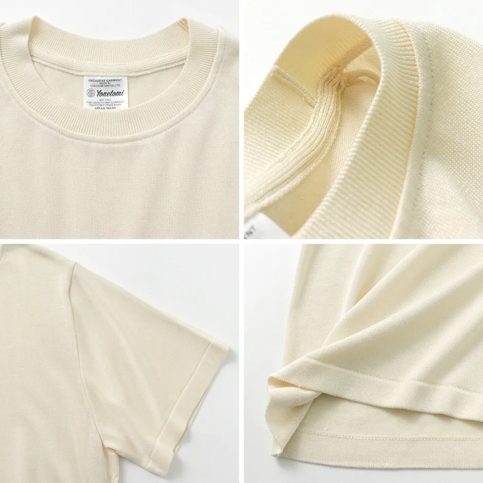 T-Shirts^YONETOMI NEW BASIC / Silk Knit T-Shirt