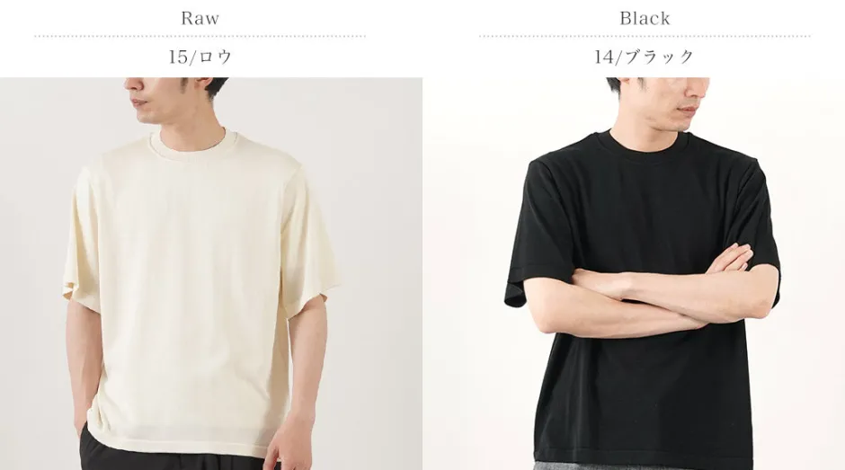 T-Shirts^YONETOMI NEW BASIC / Silk Knit T-Shirt