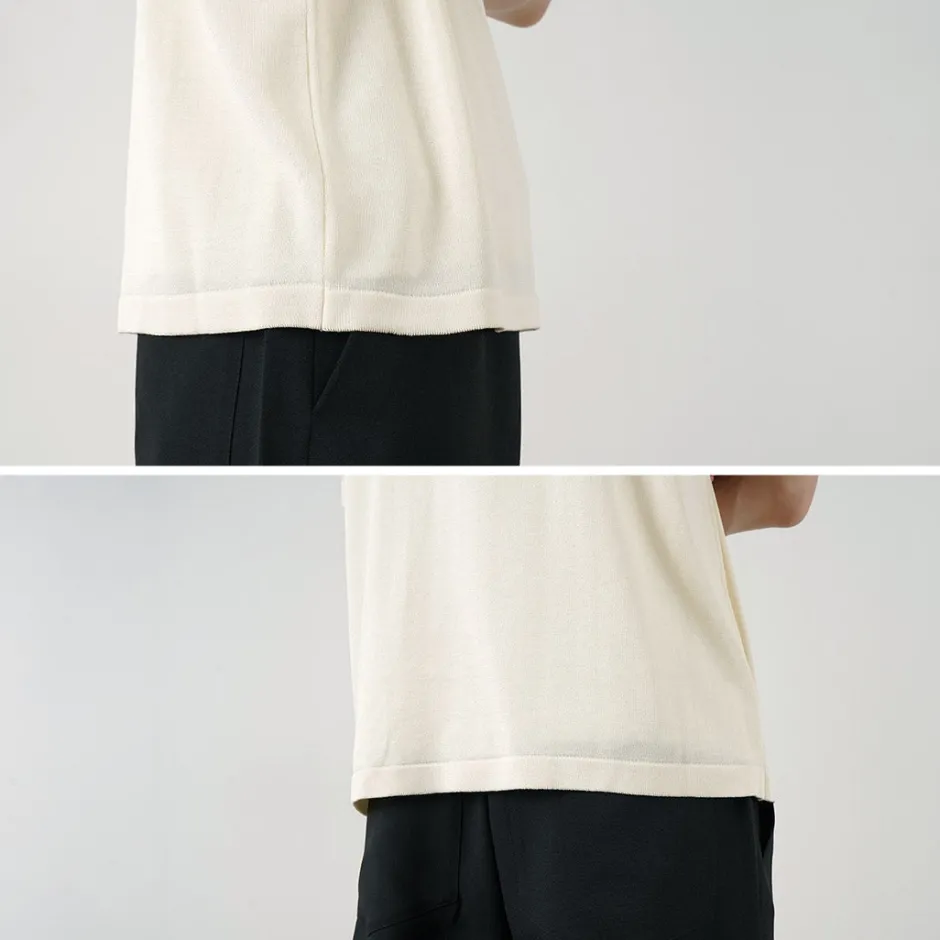 T-Shirts^YONETOMI NEW BASIC / Silk Knit T-Shirt