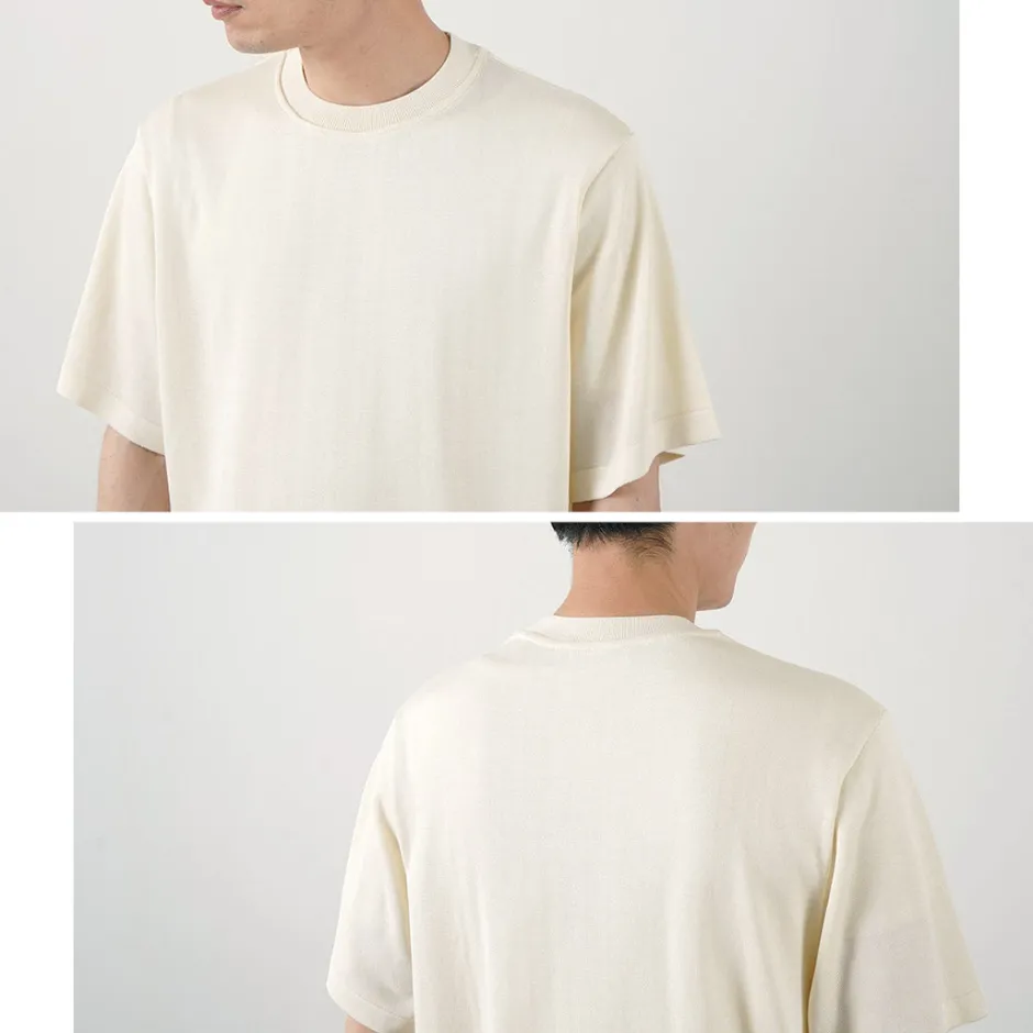 T-Shirts^YONETOMI NEW BASIC / Silk Knit T-Shirt