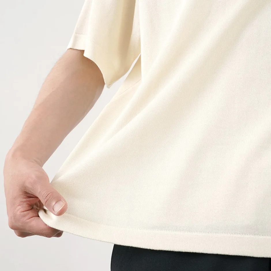 T-Shirts^YONETOMI NEW BASIC / Silk Knit T-Shirt