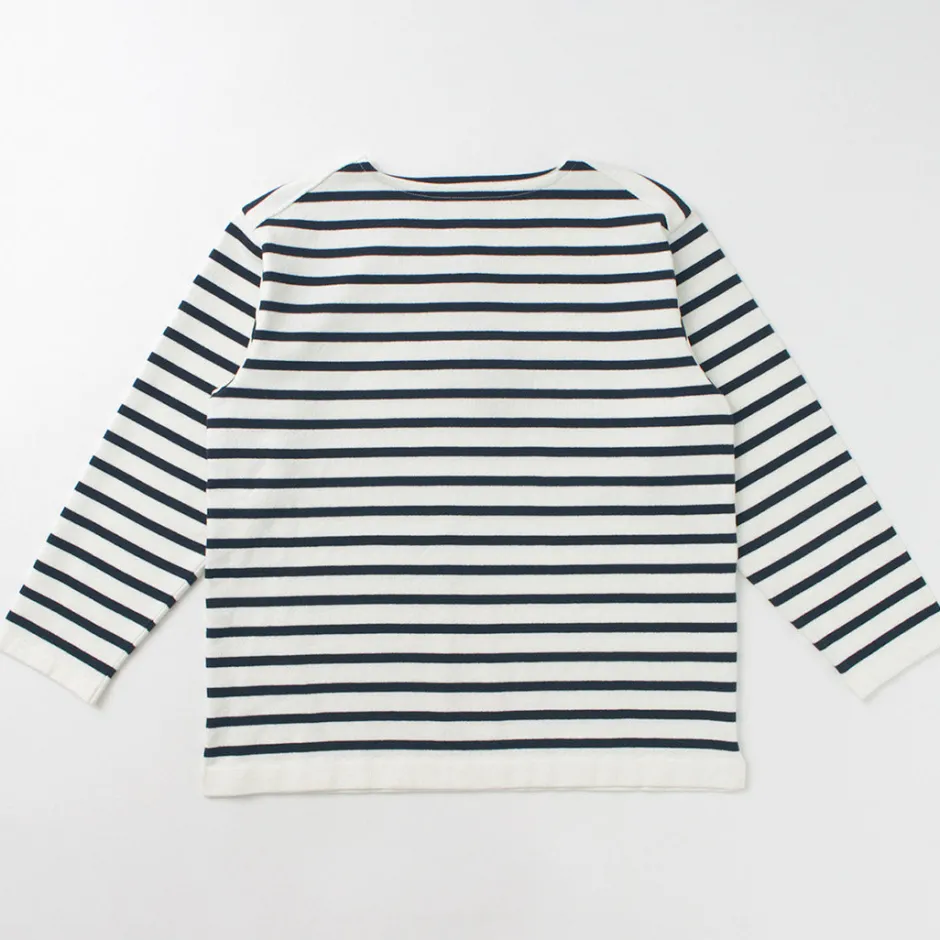 T-Shirts^YONETOMI NEW BASIC / Wave Cotton Basque Knit Pullover