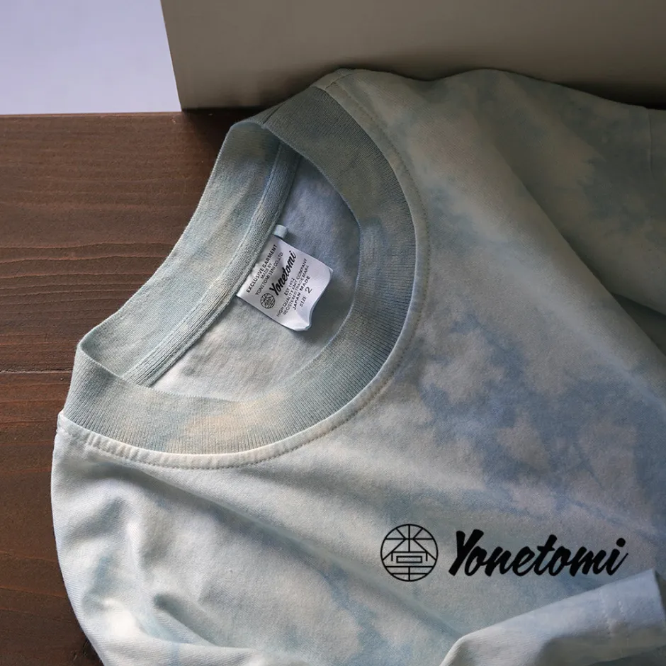T-Shirts^YONETOMI NEW BASIC / Yonetomi×Watanabes garment dye T-shirt lightblue