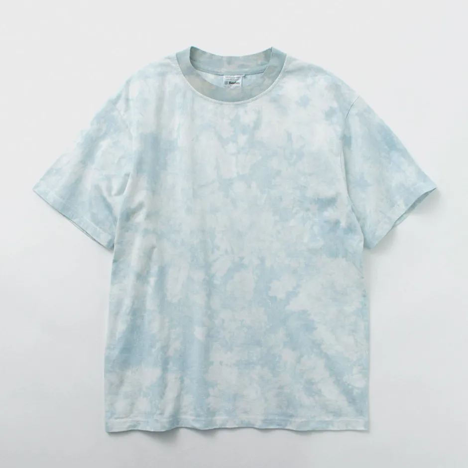 T-Shirts^YONETOMI NEW BASIC / Yonetomi×Watanabes garment dye T-shirt lightblue