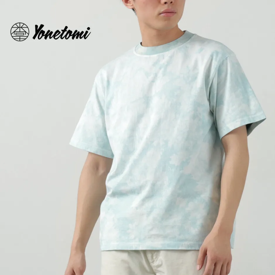 T-Shirts^YONETOMI NEW BASIC / Yonetomi×Watanabes garment dye T-shirt lightblue