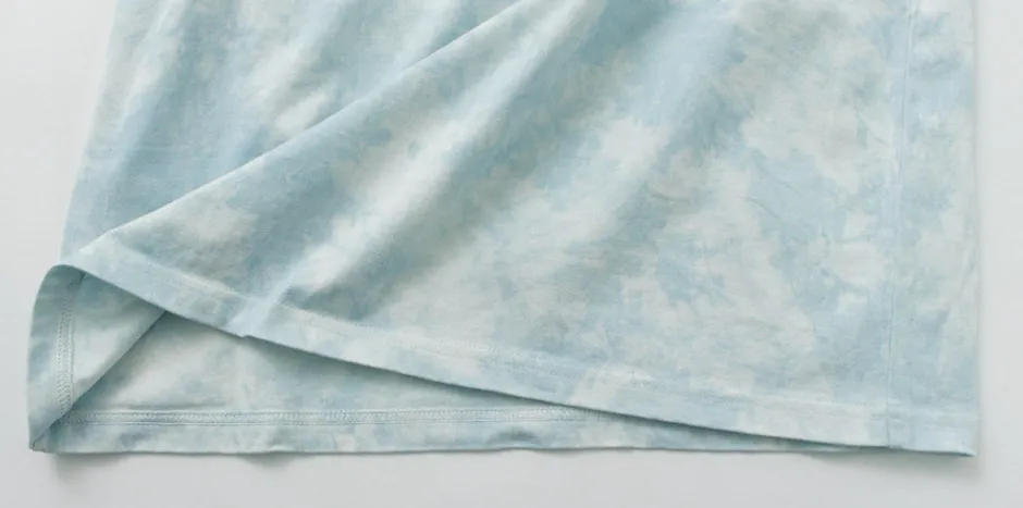 T-Shirts^YONETOMI NEW BASIC / Yonetomi×Watanabes garment dye T-shirt lightblue