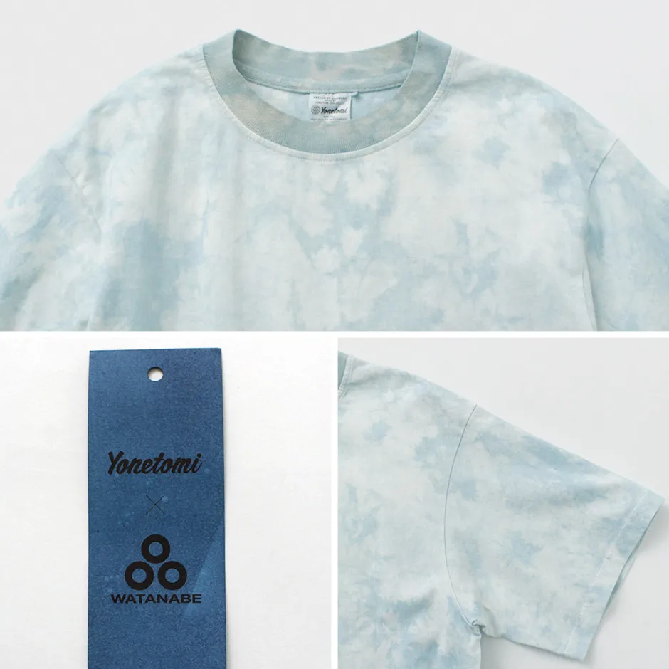 T-Shirts^YONETOMI NEW BASIC / Yonetomi×Watanabes garment dye T-shirt lightblue