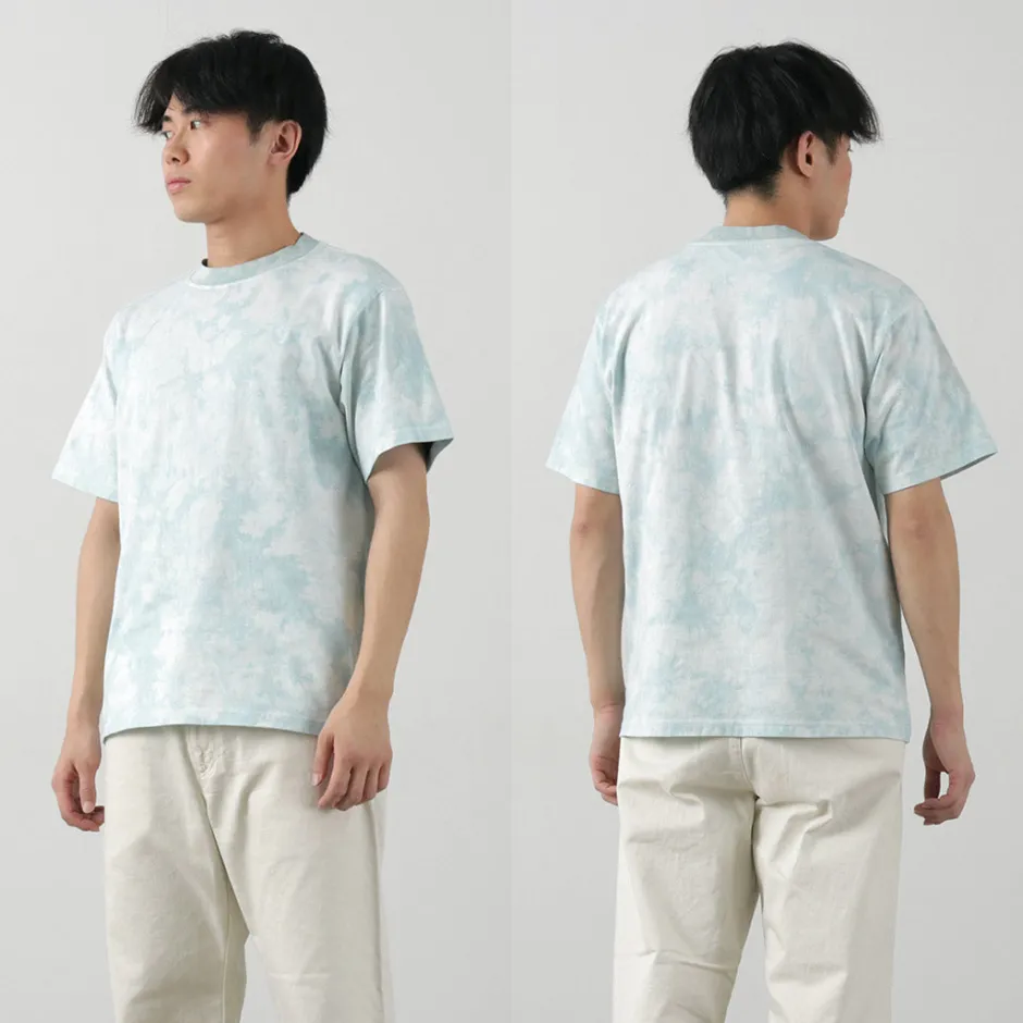 T-Shirts^YONETOMI NEW BASIC / Yonetomi×Watanabes garment dye T-shirt lightblue