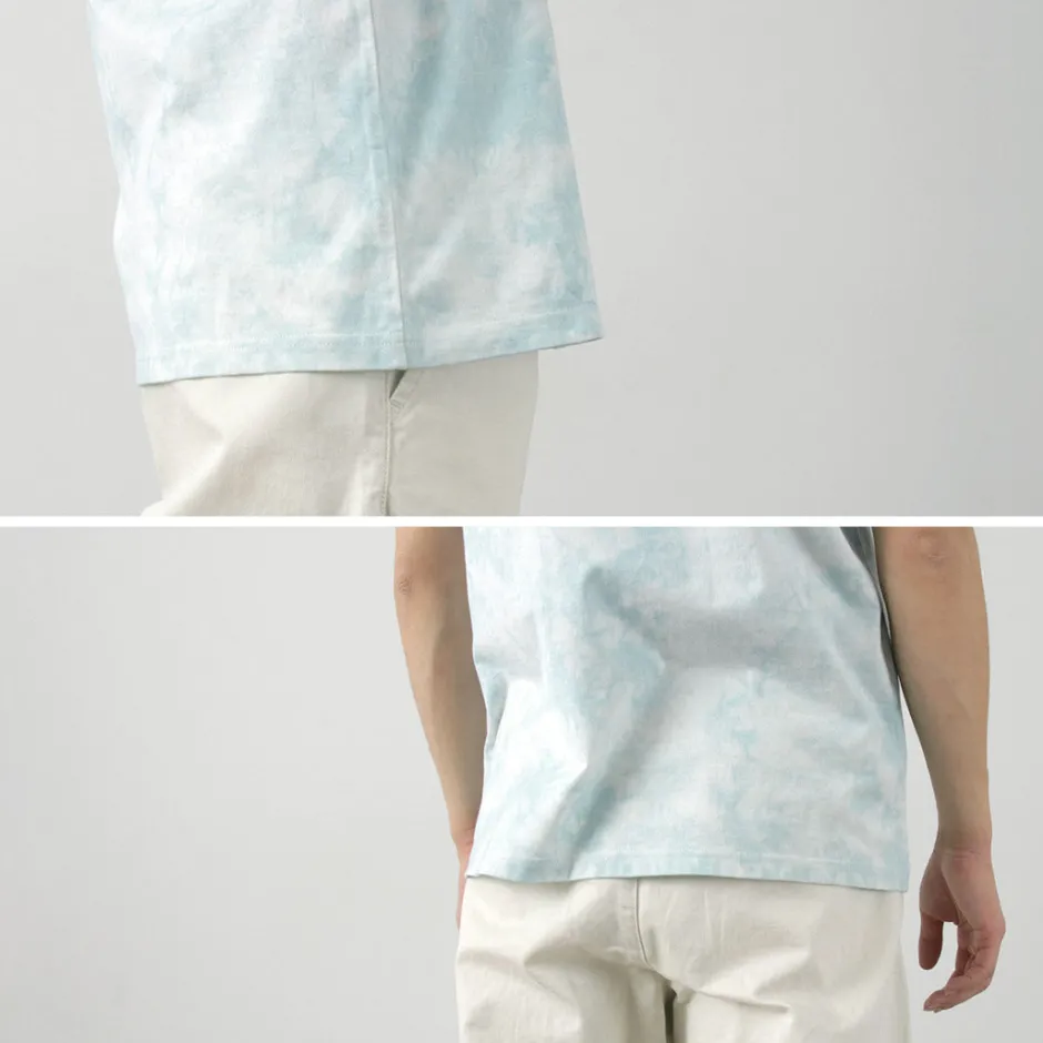 T-Shirts^YONETOMI NEW BASIC / Yonetomi×Watanabes garment dye T-shirt lightblue