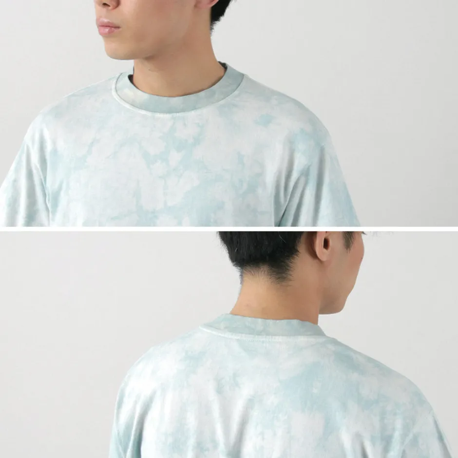 T-Shirts^YONETOMI NEW BASIC / Yonetomi×Watanabes garment dye T-shirt lightblue